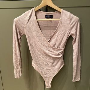 A&F pink bodysuit